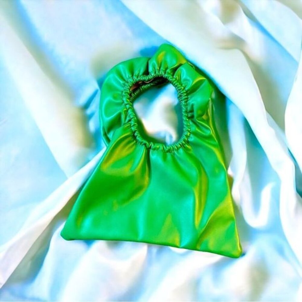 SHEIN - Green ruched mini purse - Size OS